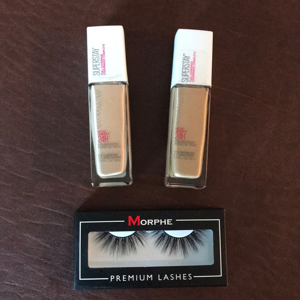 NEW Morphe Premium Lashes & Maybelline Foundation